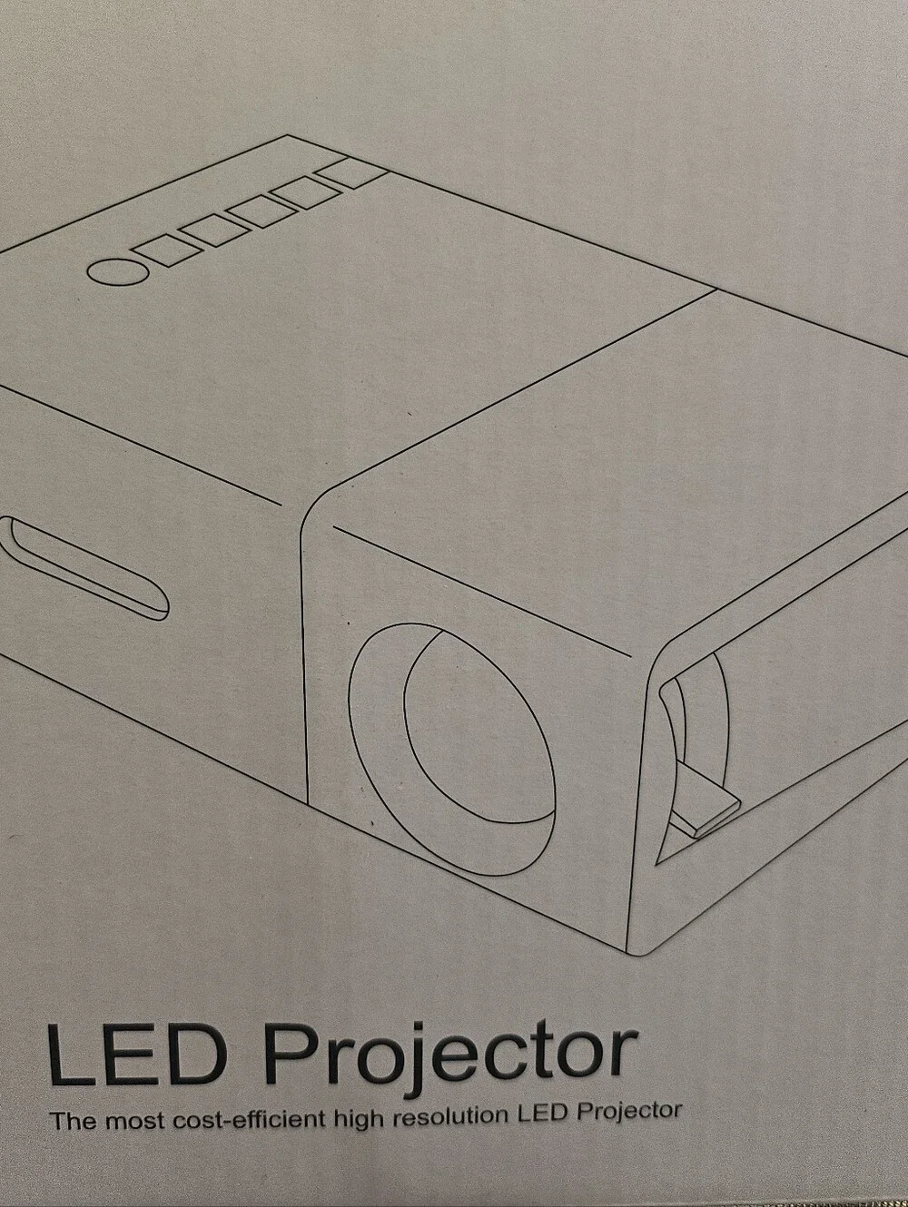 LED Projector - Black - Compact High-Resolution LED Projector - Picture 3 of 4